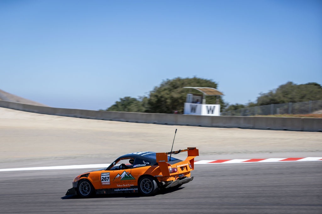 Buchanan Racing number 267 LS-powered Miata at speed